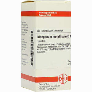 Manganum Met D6 Tabletten 80 Stück - ab 10,01 €