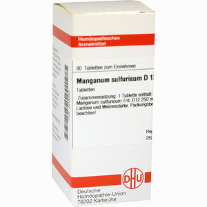 Manganum Sulf D12 Tabletten 80 Stück - ab 9,31 €