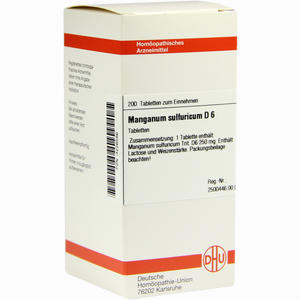 Manganum Sulf D6 Tabletten 200 Stück - ab 0,00 &euro;