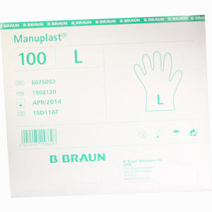 Manuplast Einmalhandschuhe Hell Gr. L  100 Stück - ab 0,00 €