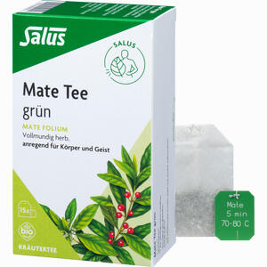 Mate Tee Grün Kräutertee Mate Folium Bio Salus Filterbeutel 15 Stück - ab 2,07 €