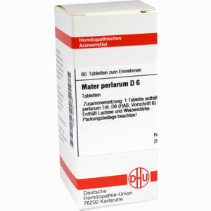 Mater Perlarum D6 Tabletten 80 Stück - ab 0,00 €