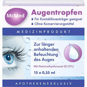 Mcmed Augentropfen Einzeldosis- Pipetten Einzeldosispipetten 15 x 0.35 ml - ab 4,79 €