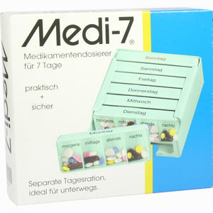 Medi- 7 Medikamentendosierer Türkis 1 Stück - ab 8,58 €