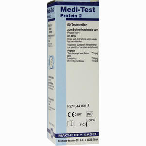 Medi Test Protein 2 Teststreifen 50 Stück - ab 6,12 €