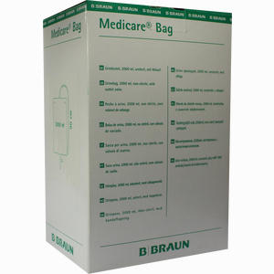 Medicare Bag 2000ml Unsteril mit 90cm Schlauch und Ablauf Beutel 10 Stück - ab 11,62 €