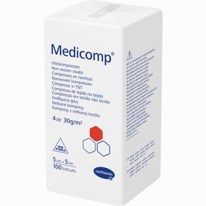 Medicomp 5x5cm Unsterile Kompressen  100 Stück - ab 1,99 €