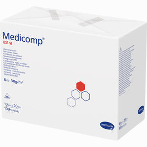 Medicomp Ext Unst 10x20cm Kompressen 100 Stück - ab 50,38 €