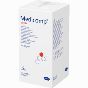 Medicomp Extra 7,5x7,5cm Unsterile Kompressen  100 Stück - ab 19,52 &euro;