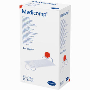 Medicomp Steril 10x20 Cm 4f Kompressen 25 x 2 Stück - ab 17,79 €