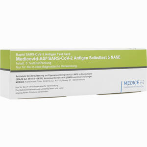 Medicovid- Ag Sars- Cov- 2 Antigen Selbsttest5 - Nase 5 Stück - ab 0,00 &euro;