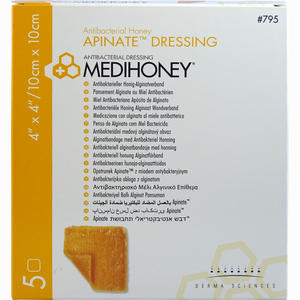Medihoney Apinate- Alginatverband 10x10cm 5 Stück - ab 79,20 €