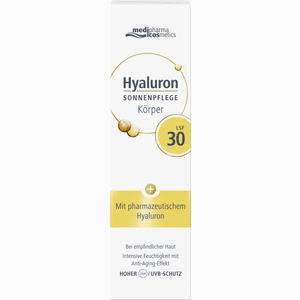 Medipharma Cosmetics Hyaluron Sonnenpflege Körper Lsf 30 Creme 150 ml