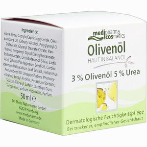 Medipharma Cosmetics Olivenöl Haut in Balance Feuchtigkeitspflege 3% Creme 50 ml - ab 10,95 €