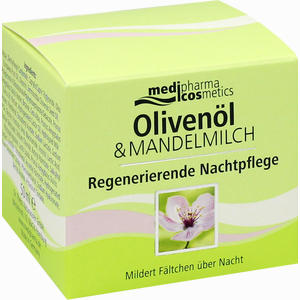 Medipharma Oliven- Mandelmilch Regenerierende Nachtpflege Nachtcreme 50 ml - ab 16,85 €
