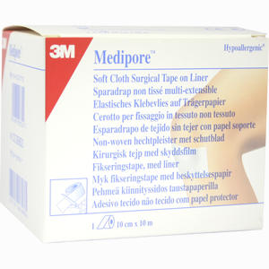 Medipore Hypoallergenes Fixiervlies 10cmx10m Pflaster 1 Stück - ab 26,95 €