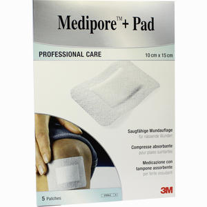 Medipore + Pad 3m 10.0 Cm X 15.0 Cm Pflaster 5 Stück - ab 9,55 €