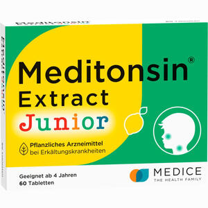 Meditonsin Extract Junior Pflanzl. Erkältungstabl.  60 Stück - ab 10,39 €
