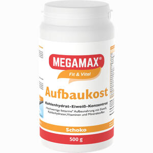 Megamax Aufbaukost Schoko Pulver 500 g - ab 14,31 €