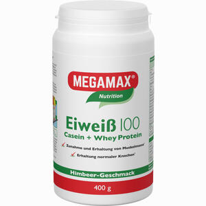 Megamax Eiweiß 100 Himbeere Pulver 400 g - ab 16,14 €