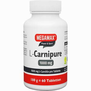 Megamax L- Carnipure 1000mg Kautabletten  60 Stück - ab 31,77 €