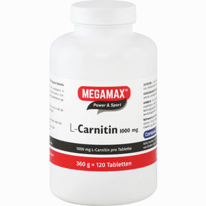 Megamax L- Carnitin 1000mg Tabletten 120 Stück - ab 52,45 €
