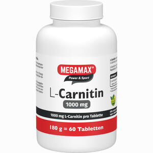 Megamax L- Carnitin 1000mg Tabletten Megamax B.V. 60 Stück - ab 31,77 €