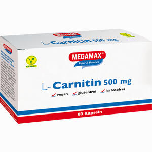 Megamax L- Carnitin 500mg Kapseln 60 Stück - ab 9,00 €