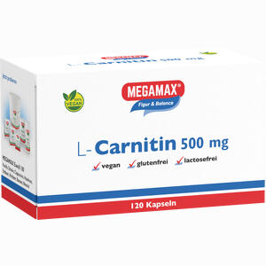 Megamax L- Carnitin 500mg Kapseln 120 Stück - ab 14,20 €