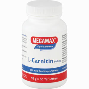 Megamax L- Carnitin 500mg Tabletten 60 Stück - ab 23,09 €