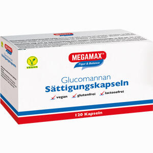 Megamax Sättigungskapseln Glucomannan  120 Stück - ab 17,13 €