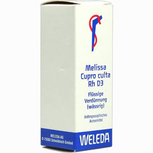 Melissa Cupr Cul Rh D3 Dilution 20 ml - ab 18,83 €
