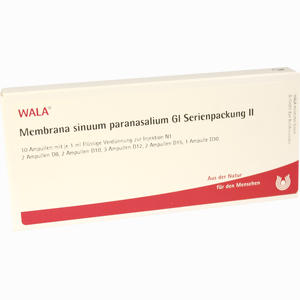 Membrana Sinuum Paranasalium Gl Serienpackung Ii Ampullen  10 x 1 ml - ab 0,00 €
