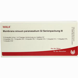 Membrana Sinuum Paranasalium Gl Serienpackung Iii Ampullen 10 x 1 ml - ab 0,00 €