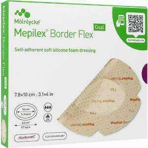 Mepilex Border Flex 7.8x10cm Oval Schaumverband Ha  5 Stück - ab 23,95 &euro;