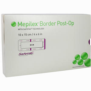 Mepilex Border Post- Op 10x15cm Verband Haftend  10 Stück - ab 91,32 &euro;