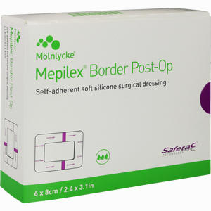 Mepilex Border Post- Op 6x8cm Verband Haftend  10 Stück - ab 44,99 €
