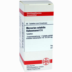 Mercurius Solubilis Hahnemanni C6 Tabletten 80 Stück - ab 9,15 €
