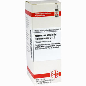 Mercurius Solubilis Hahnemanni D12 Dilution DHU-Arzneimittel GmbH & Co. KG 20 ml - ab 8,46 &euro;