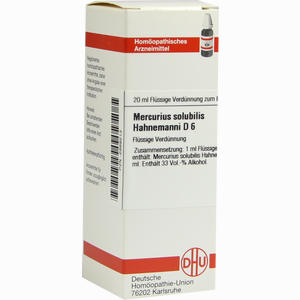 Mercurius Solubilis Hahnemanni D6 Dilution 20 ml - ab 8,28 €