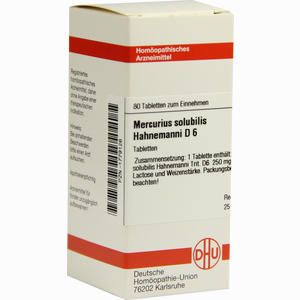 Mercurius Solubilis Hahnemanni D6 Tabletten 80 Stück - ab 7,80 €