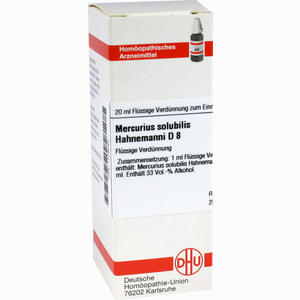 Mercurius Solubilis Hahnemanni D8 Dilution DHU-Arzneimittel GmbH & Co. KG 20 ml - ab 0,00 &euro;
