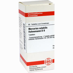 Mercurius Solubilis Hahnemanni D8 Tabletten 80 Stück - ab 7,95 €