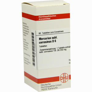 Mercurius Subl. Corrosivus D6 Tabletten 80 Stück - ab 8,72 €