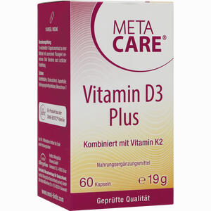 Meta Care Vitamin D3 Plus 10. 000 + 80 Ug K2 60 Stück - ab 20,22 &euro;