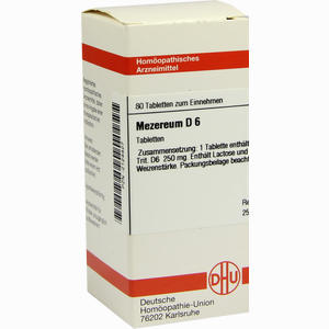 Mezereum D6 Tabletten 80 Stück - ab 8,00 €