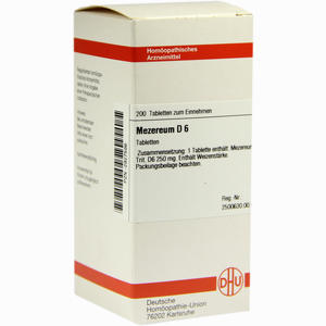 Mezereum D6 Tabletten 200 Stück - ab 0,00 €