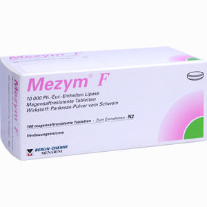 Mezym F Magensaftresisdent Filmtabletten 100 Stück - ab 15,94 €