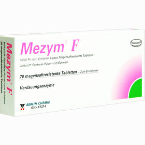 Mezym F Magensaftresistent Filmtabletten 20 Stück - ab 3,87 €