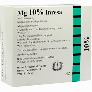 Mg 10% Inresa Ampullen 10 x 10 ml - ab 6,58 €